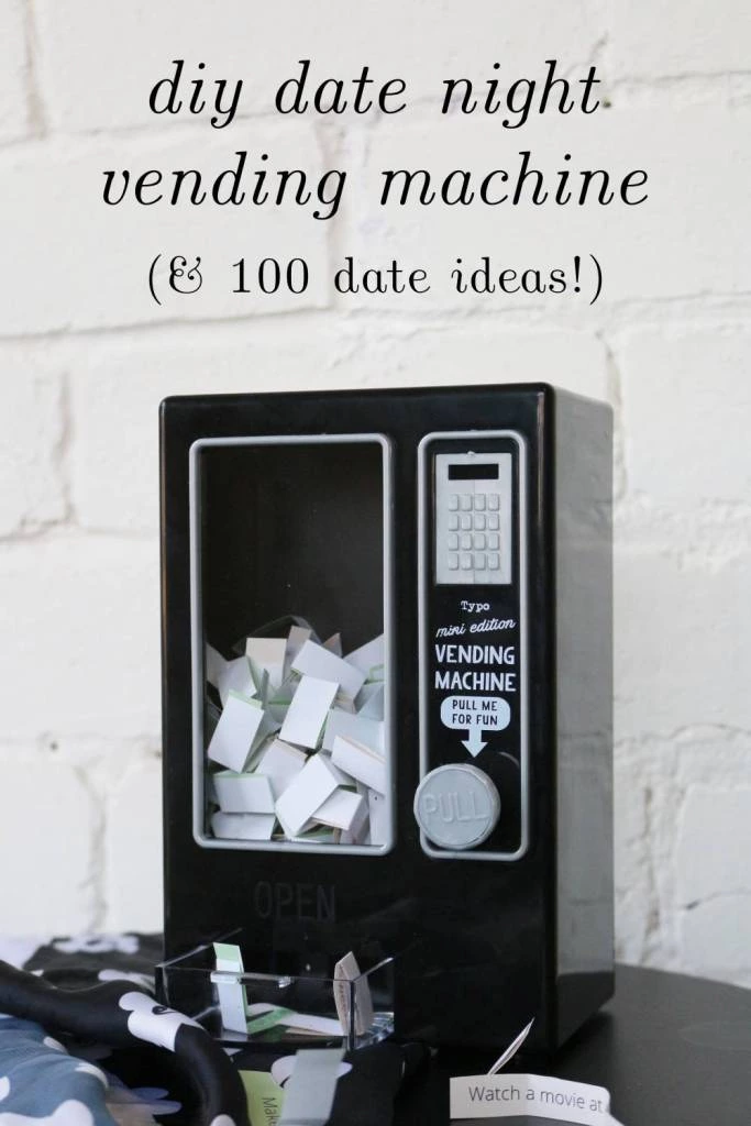 Super Easy DIY Gifts For Her ANYONE Can Make: a diy date night vending machine / diy girlfriend gift