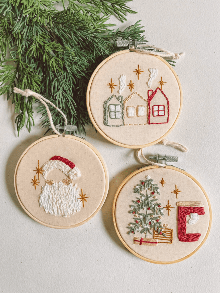 5 Fun Festive Gifts To Get In The Holiday Spirit // festive embroidery kit from etsy